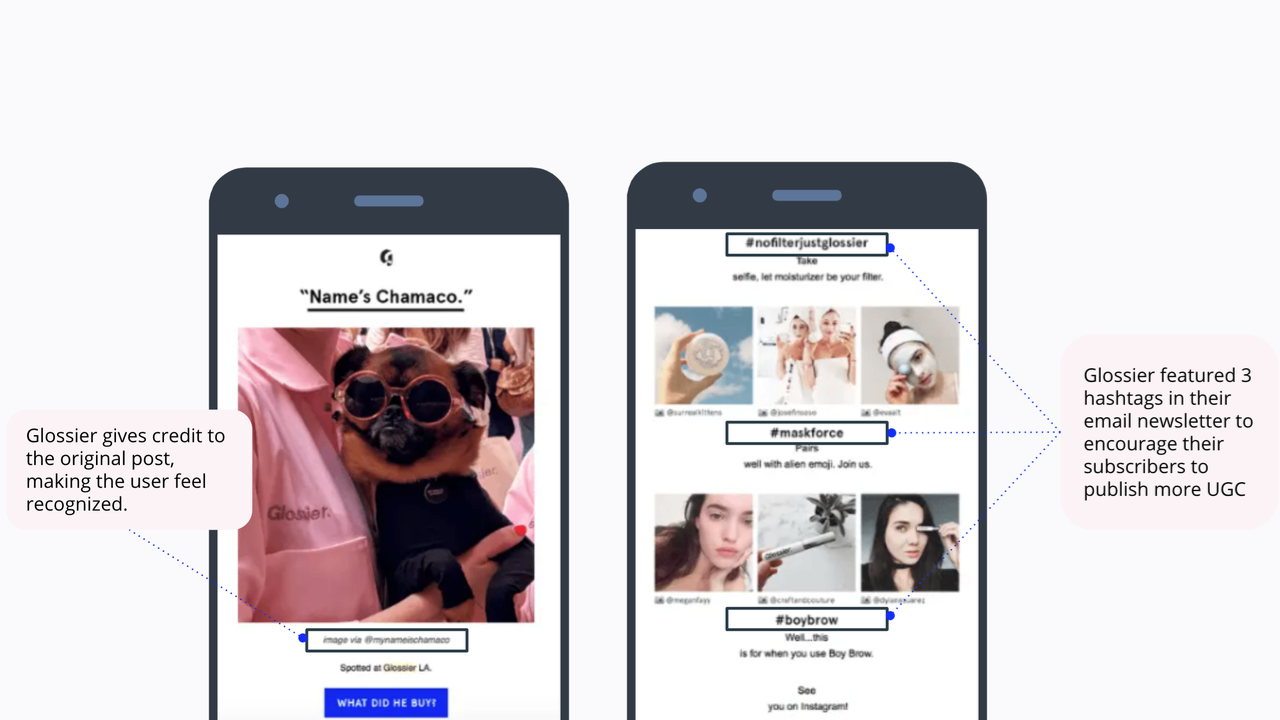 Glossier – Community-Centered Content