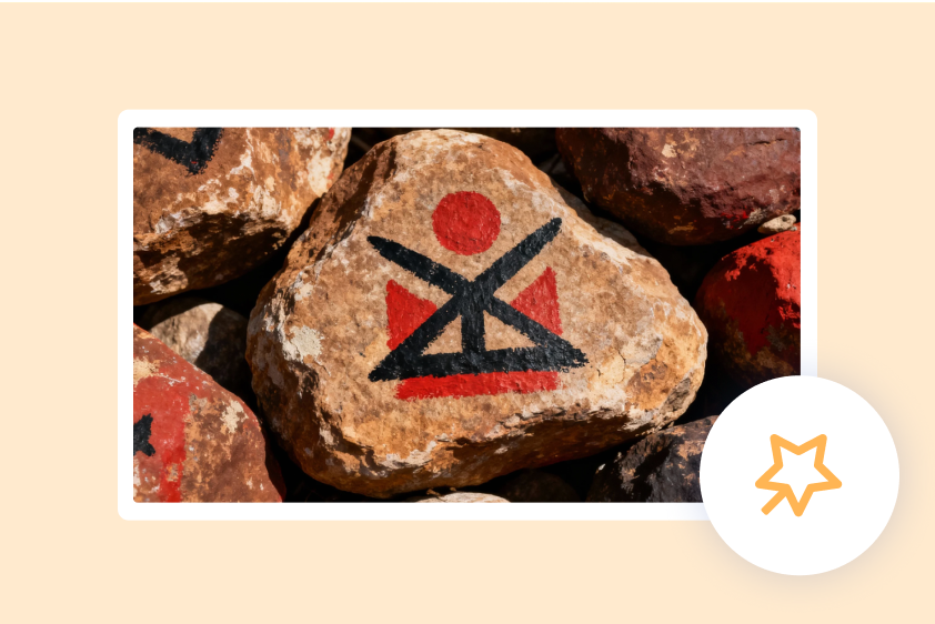 craft a distinct rock painting style