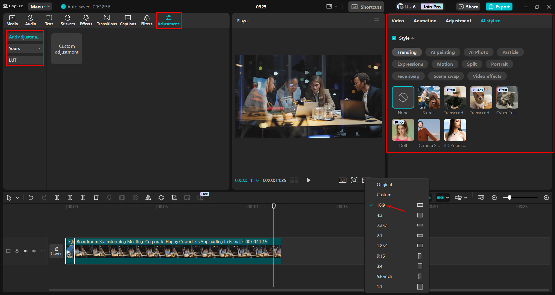 Edición y mejora de un video de incorporación en el CapCut editor de video de escritorio