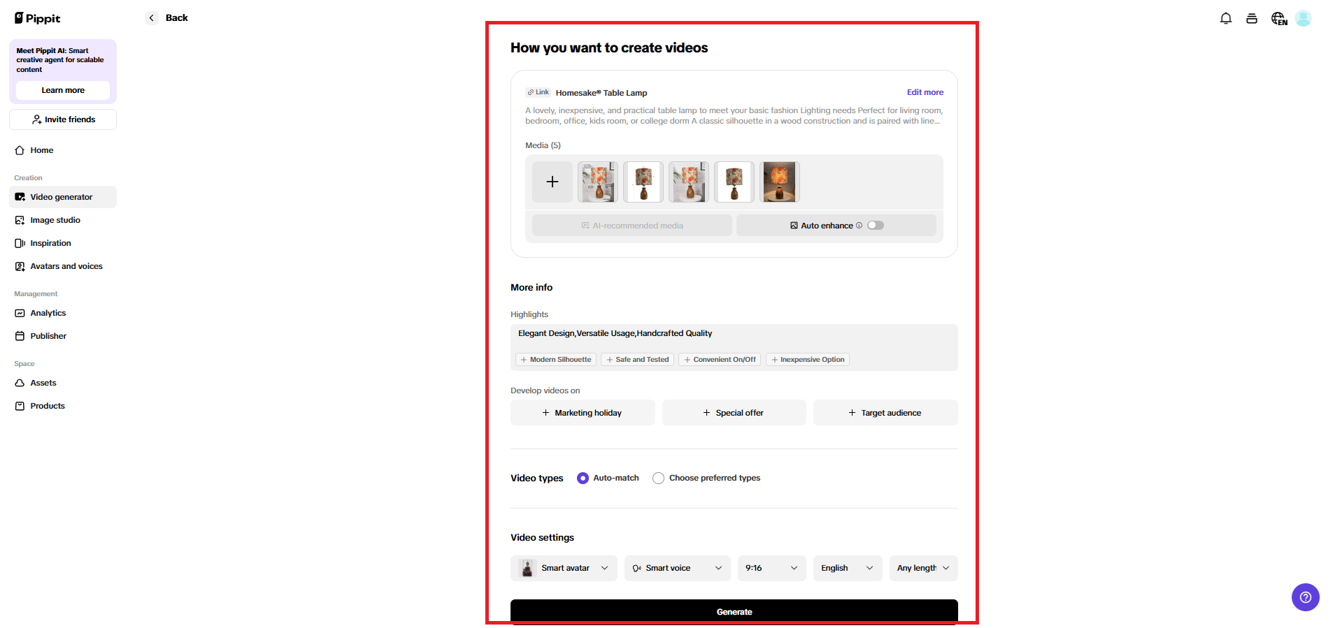 How you want to create a video page