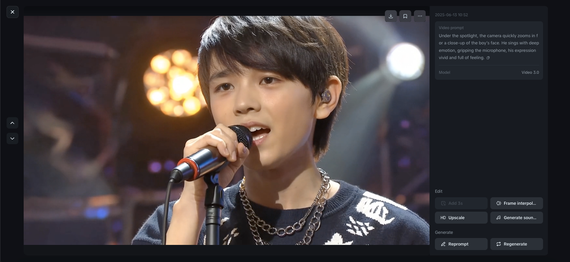 Cinematic camera work