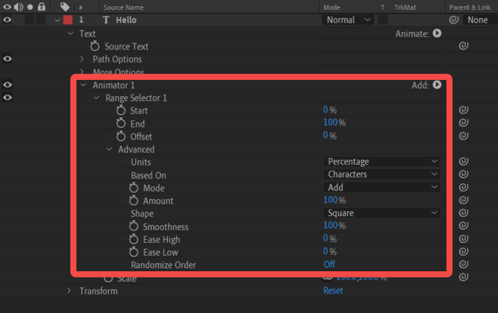 An easy way to make gradient text in After Effects using animations
