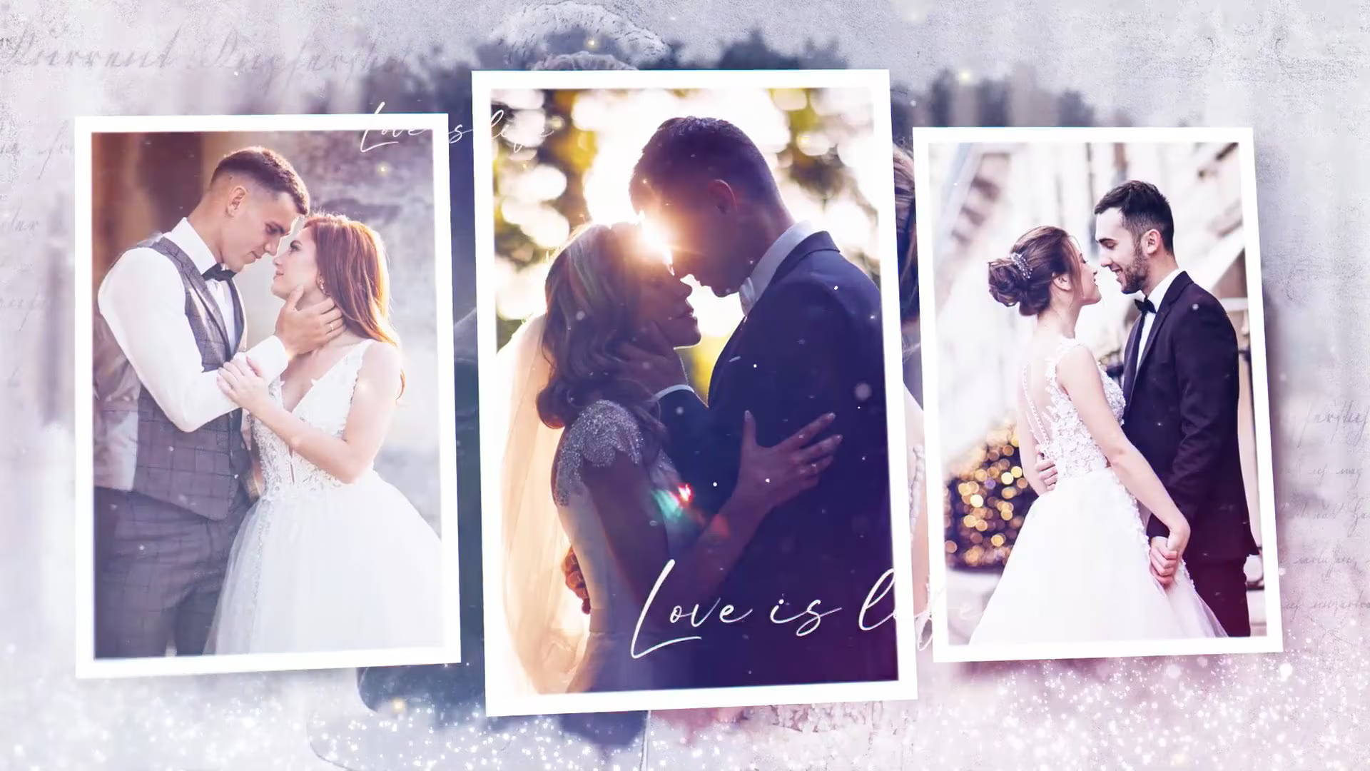 Apresentação de slides de casamentos e eventos especiais