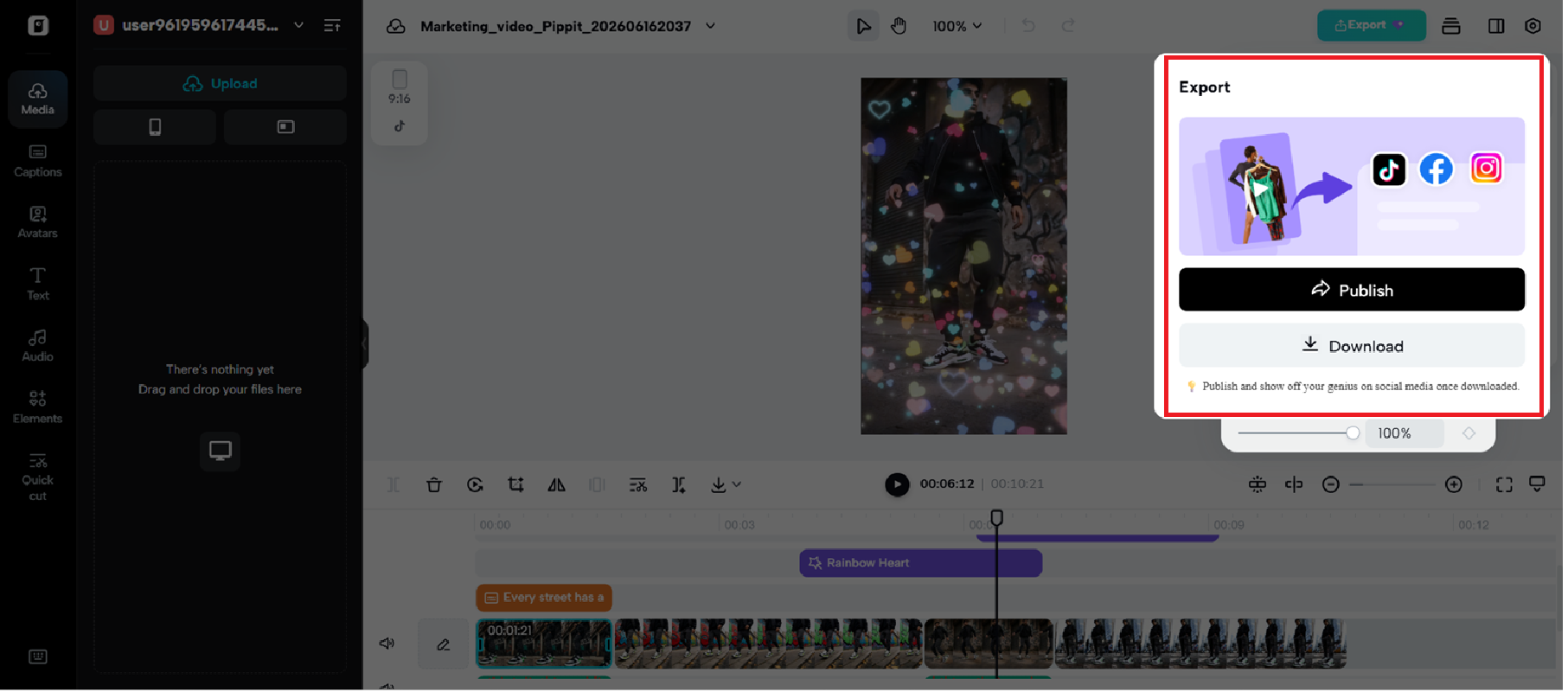 Preview and download