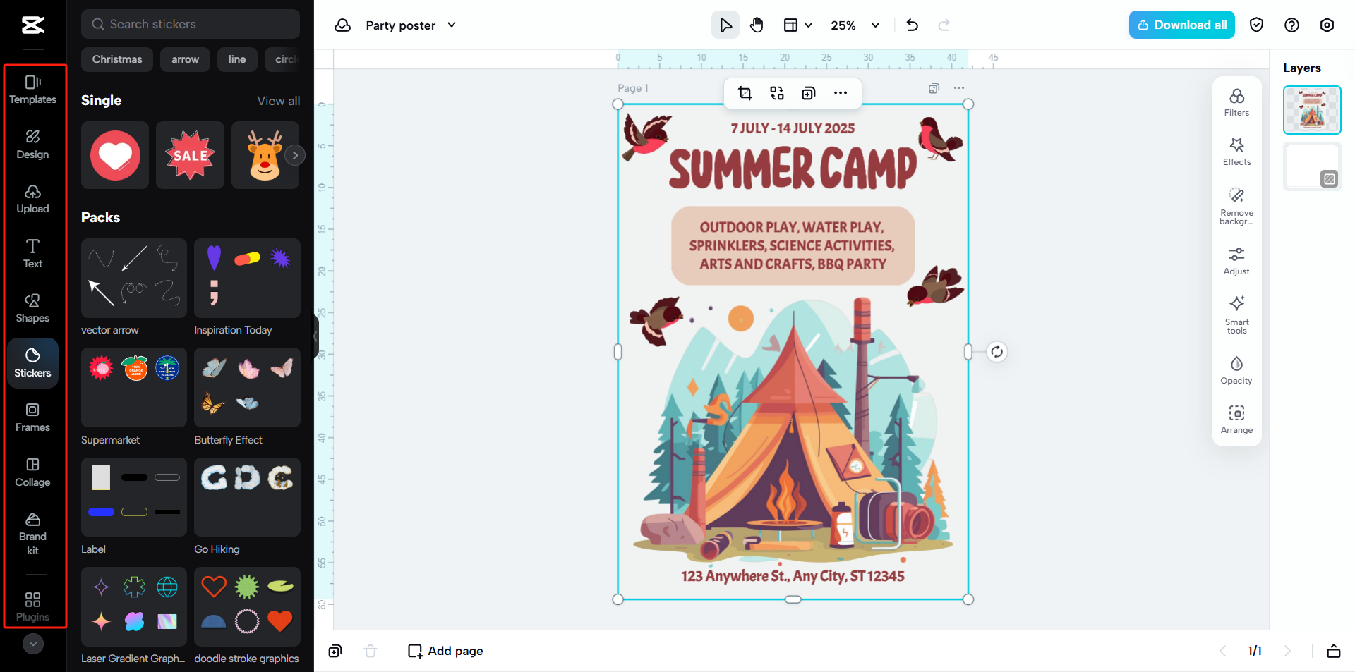 Add text, stickers and more