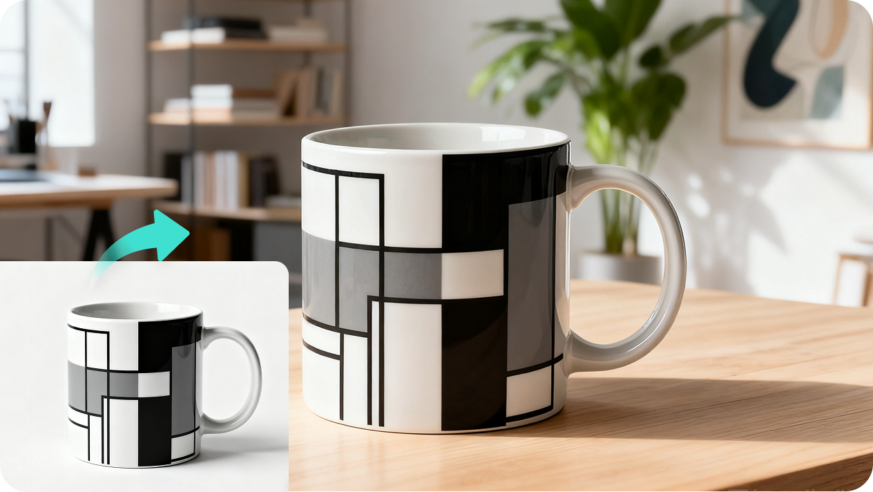 Customize backgrounds for mugs