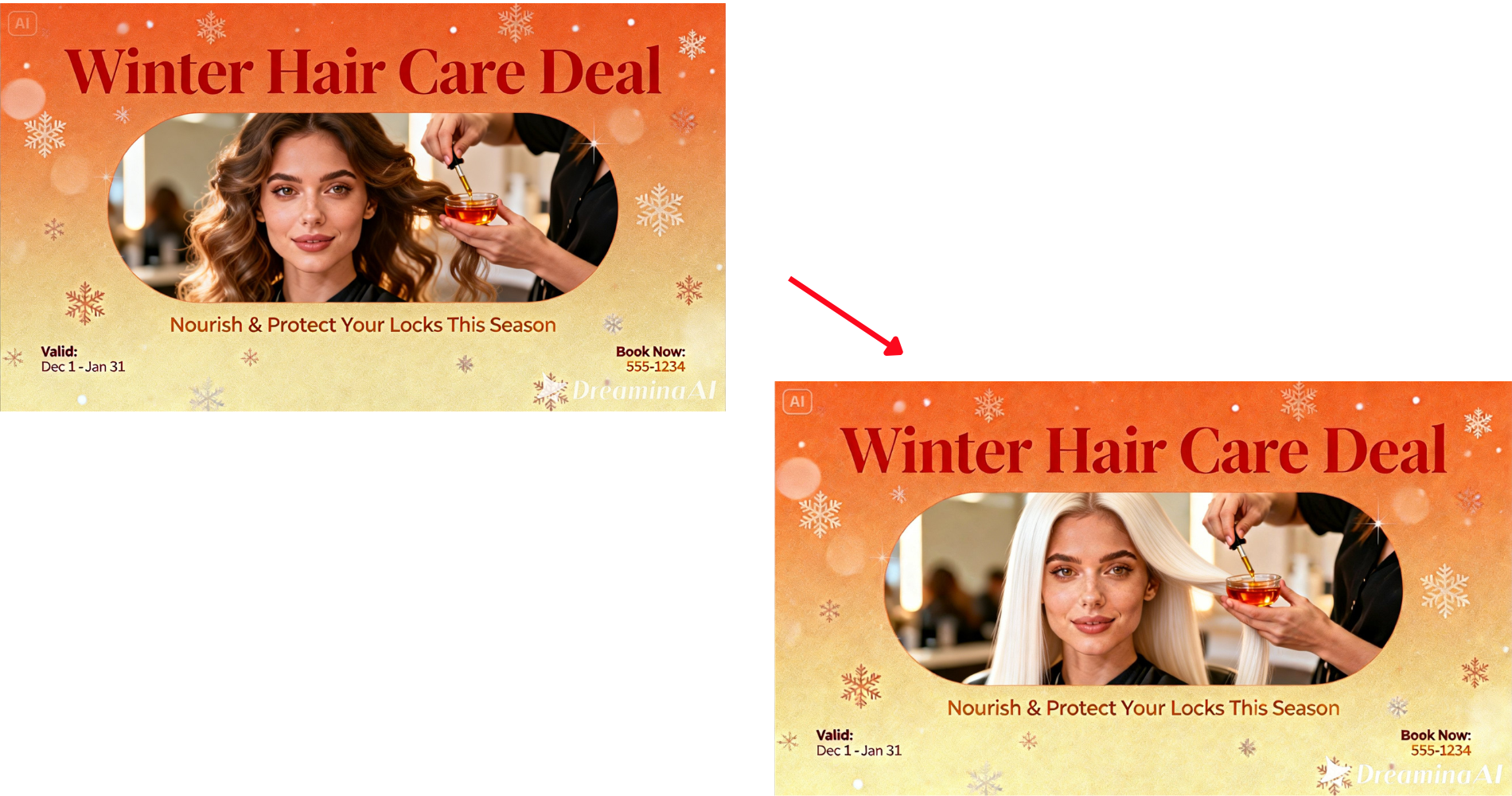 Función de edición interactiva Dreamina para cambiar el diseño y el color del personaje