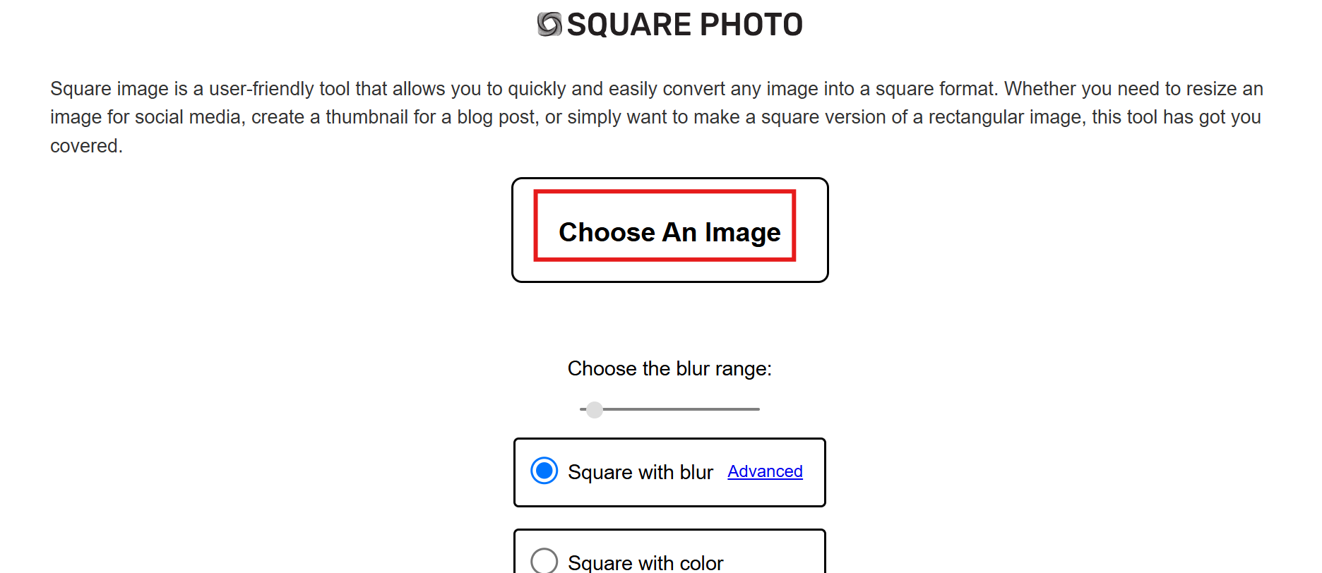 Upload an image