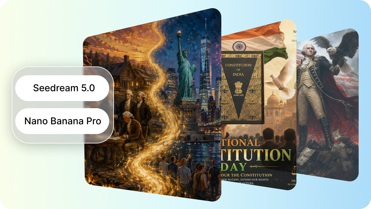 Create Constitution Day visuals with AI models