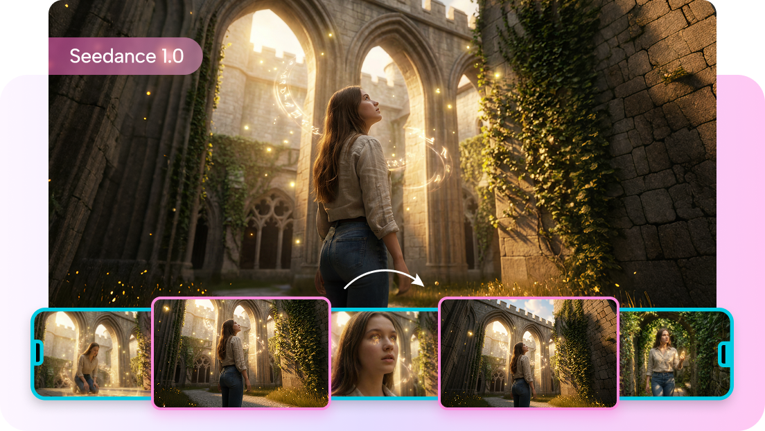 AI kamera: přiblížení a posun