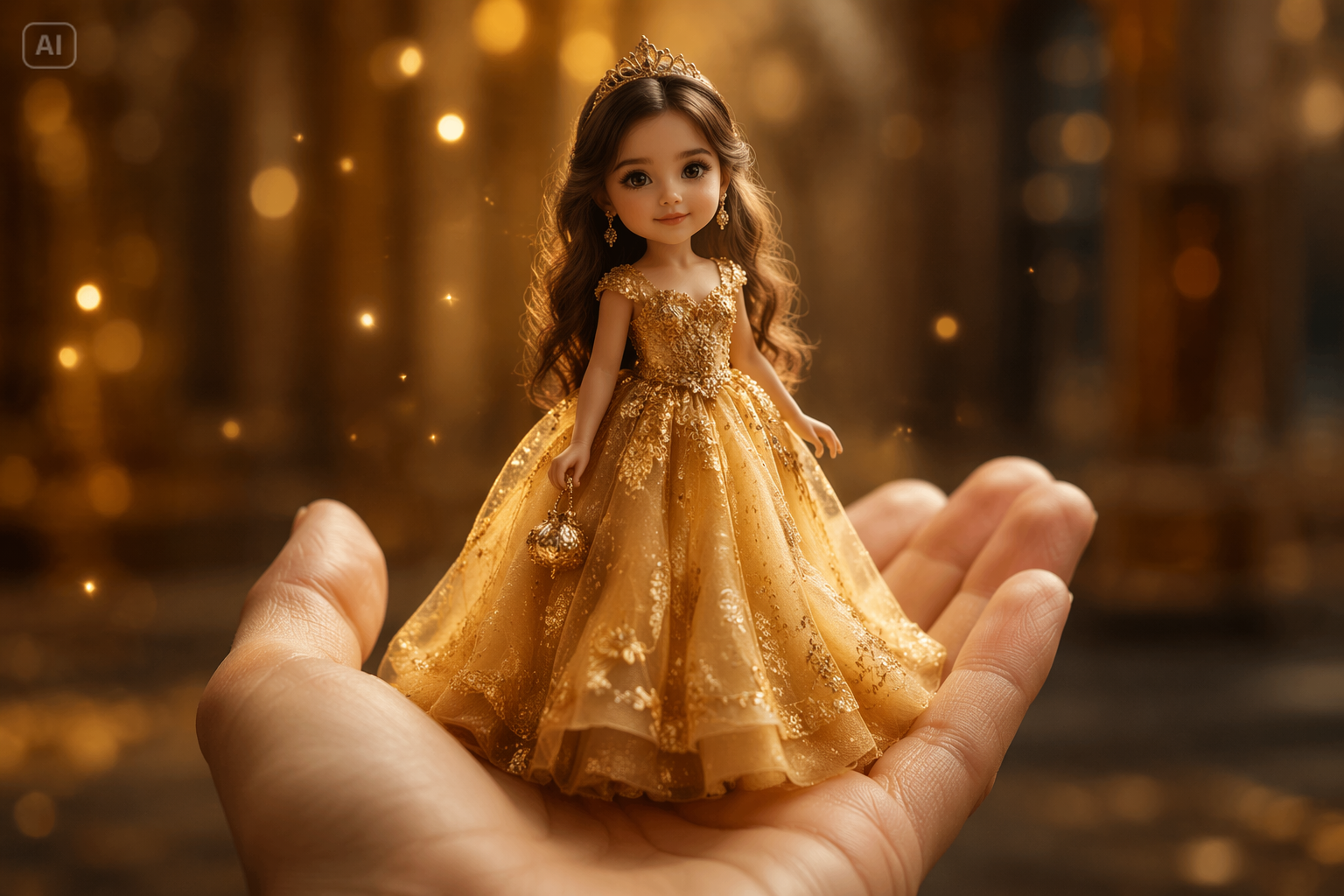 Miniature AI Portrait Prompts mobile background image
