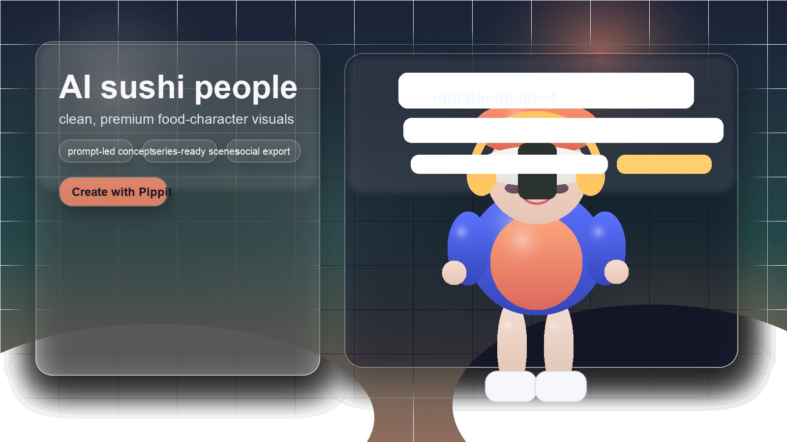Premium create-page cover for ai sushi people
