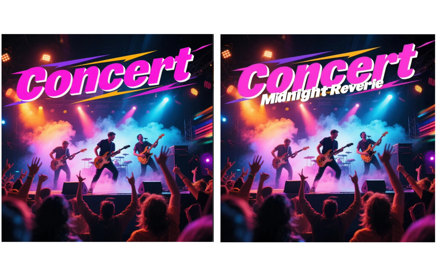 使用 Dreamina 的互動編輯功能將文字顏色從黑色更改為紅色