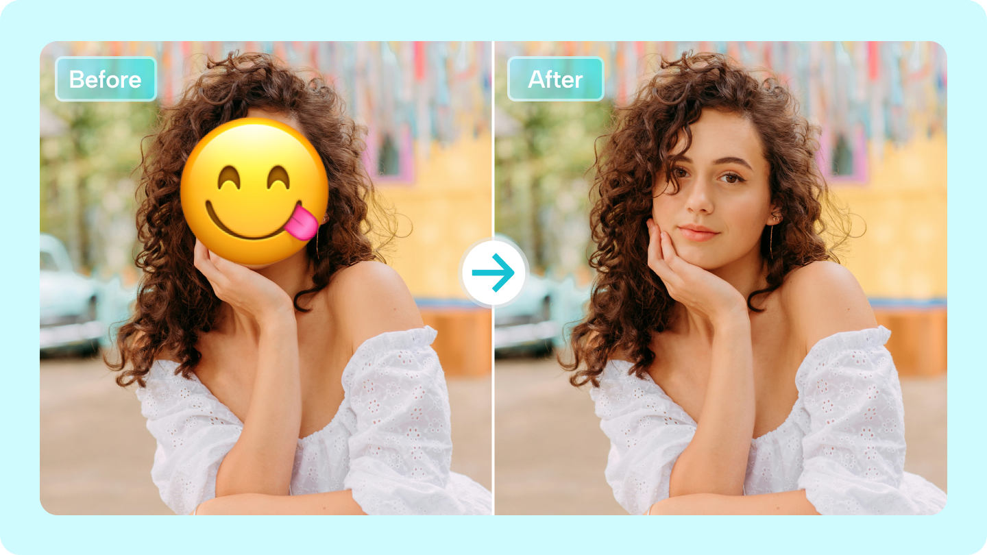 remove emoji from photo