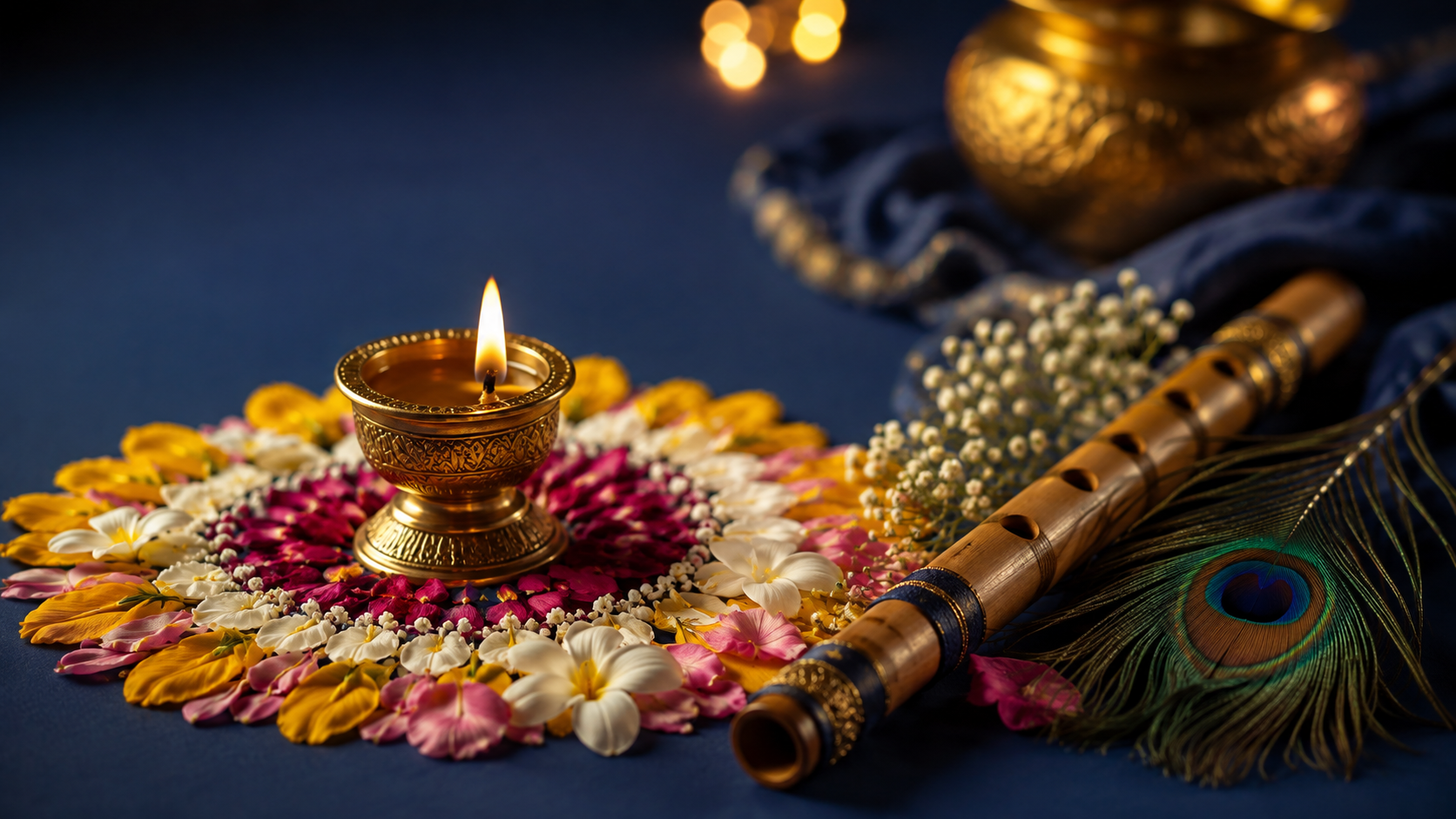 krishna janmashtami images visual — Refine the final image for its use
