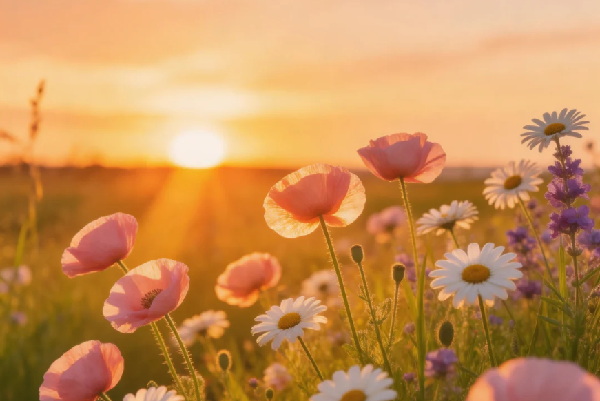 해질녘 ISO 100을 보여주는 DSLR 카메라