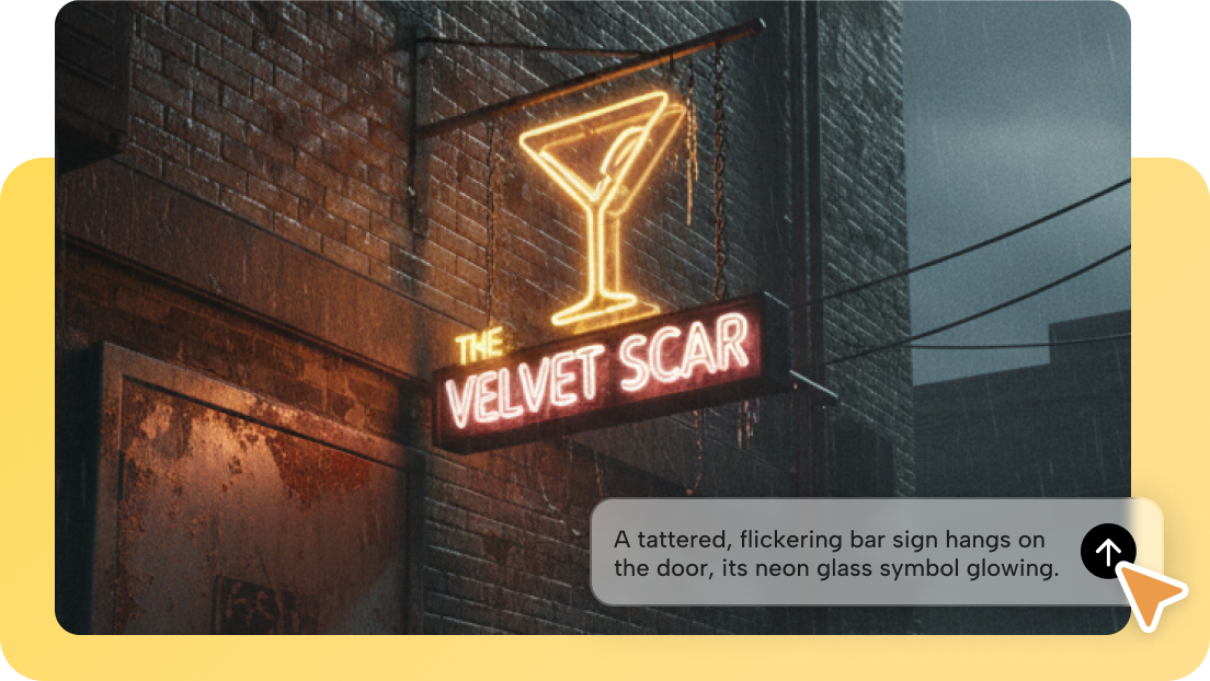 Generate neon light text from prompts