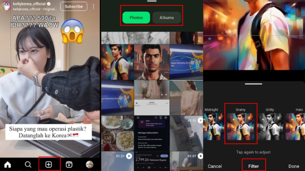 Scorri fino all'opzione "Grano"