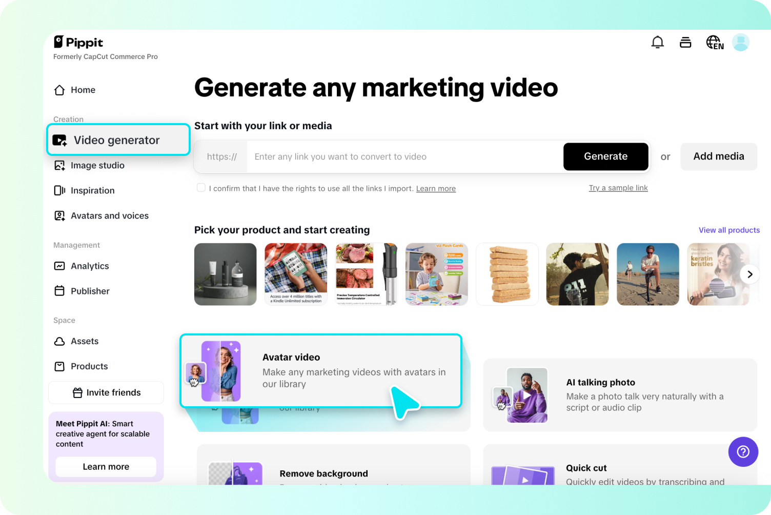 Access the Avatar video