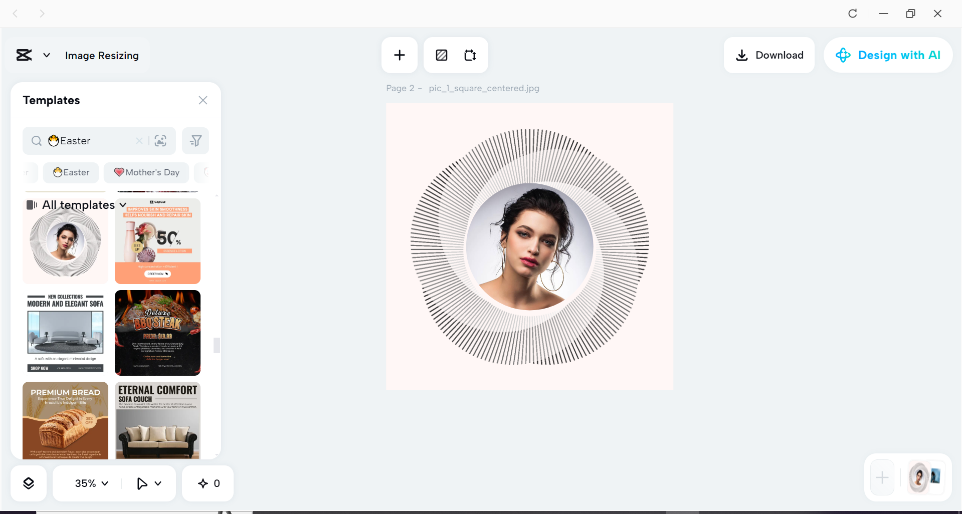Editing interface of CapCut desktop video editor - best software for image compression