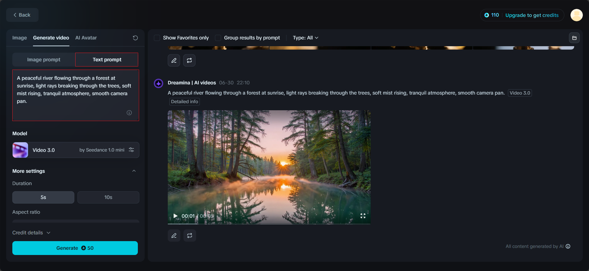 Tambahkan prompt Anda.