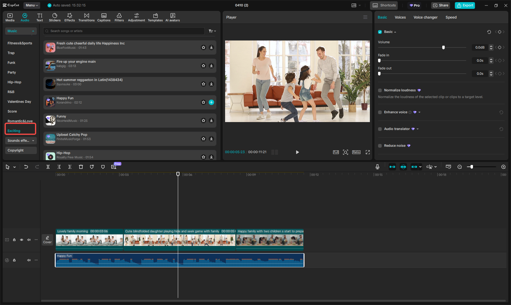 Gebruik spannende muziek in diavoorstellingen met een kinderthema