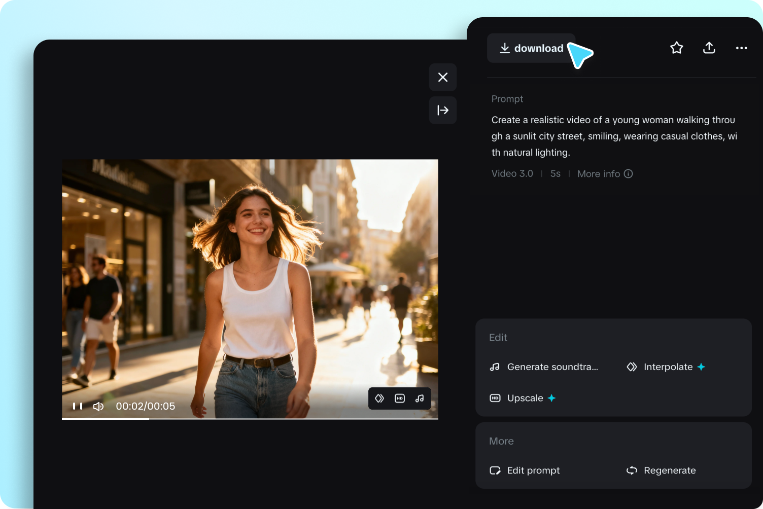 download your MP4 video