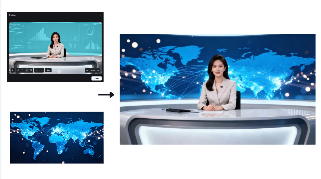 Interactive editing feature in Dreamina