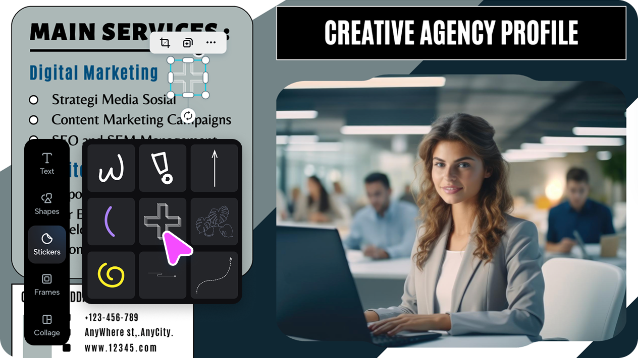 Image editing interface