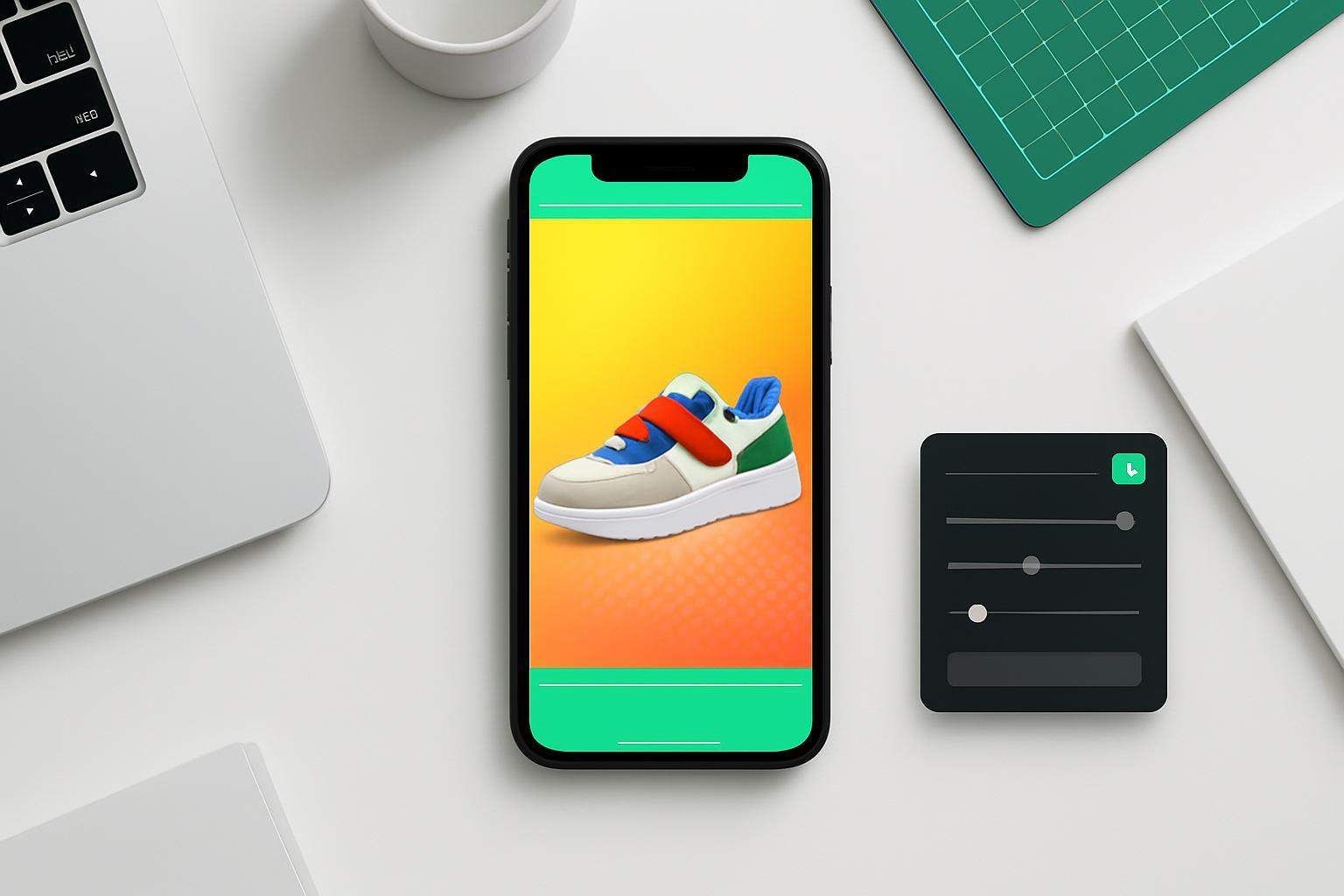 Remove image background for Snapchat ads with a clean cutout in a vertical ad mockup