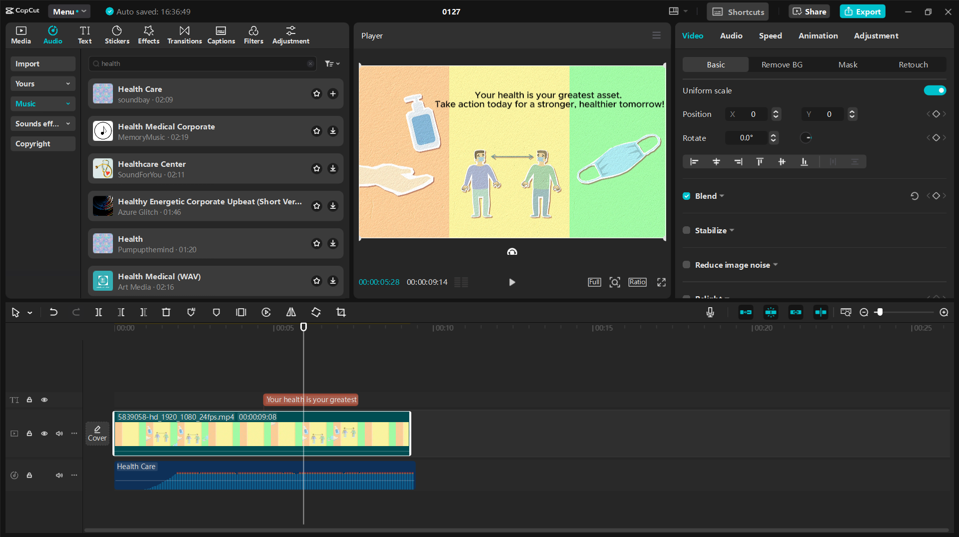 Anpassen und Verbessern des 3D-Erklärvideos mit CapCut KI-Funktionen