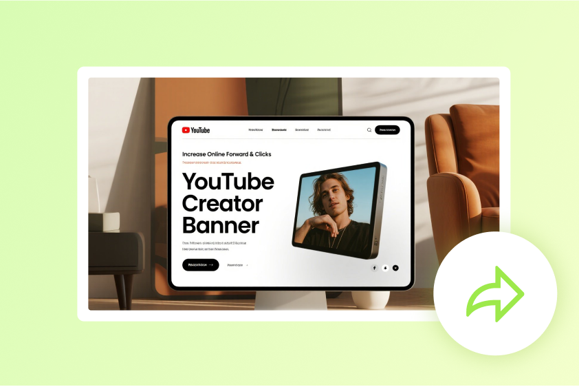 Increase online clicks through a professional YouTube banner image maker