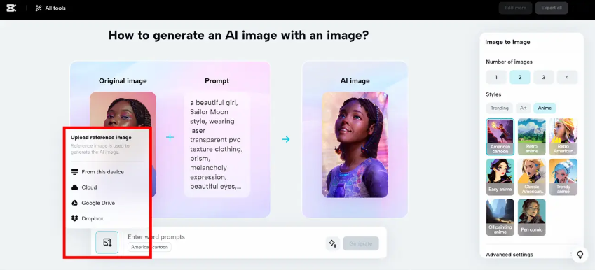 Flux de travail d'image IA pour les startups