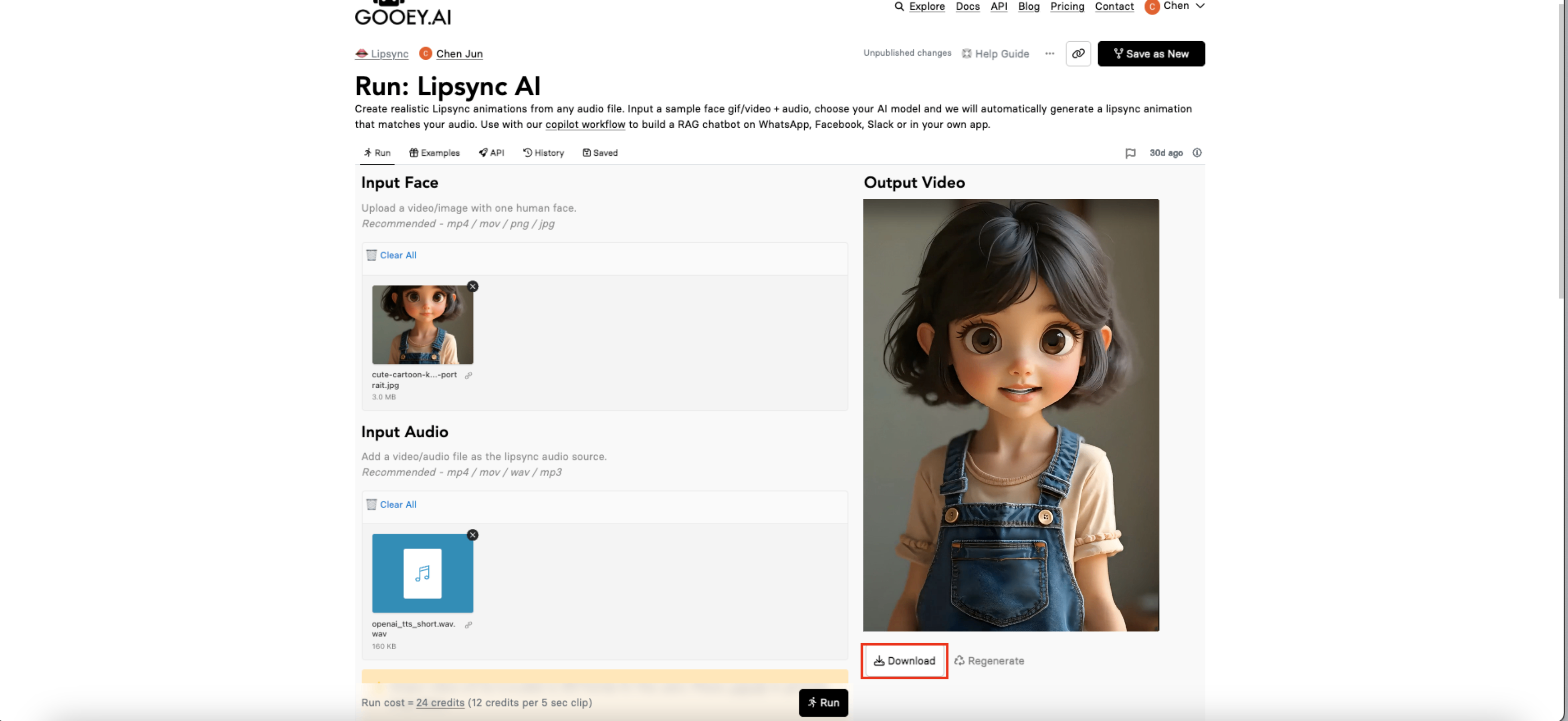 3D character lip sync
