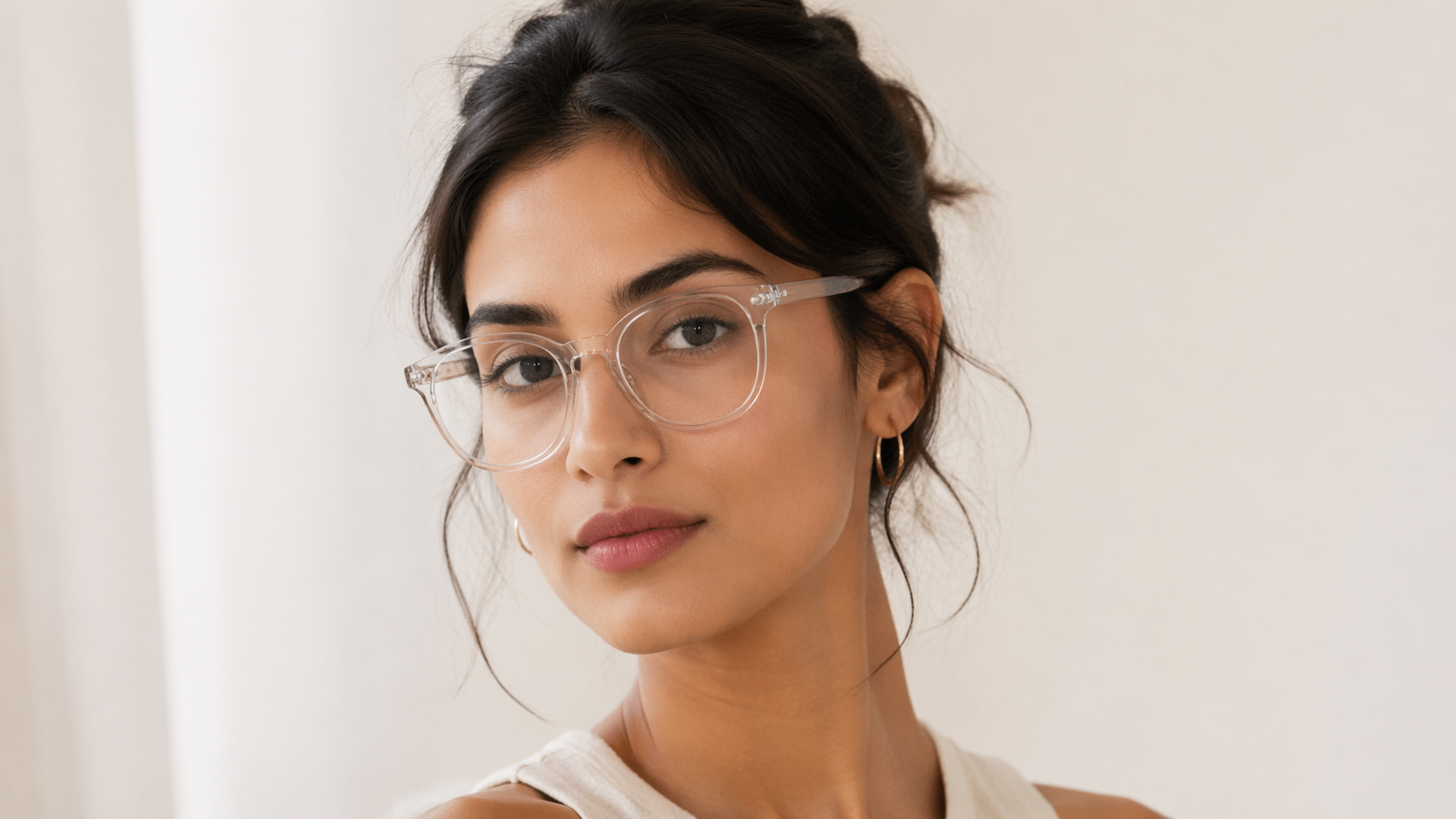 Virtuelle Dreamina-Brille am Beispiel 1: Clear-Frame-Brille