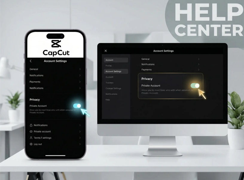 Tài khoản bảo mật trên CapCut