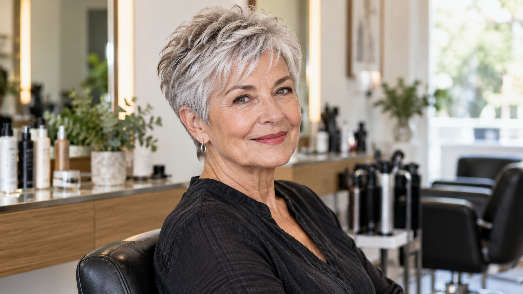 short haircuts for women over 60 example