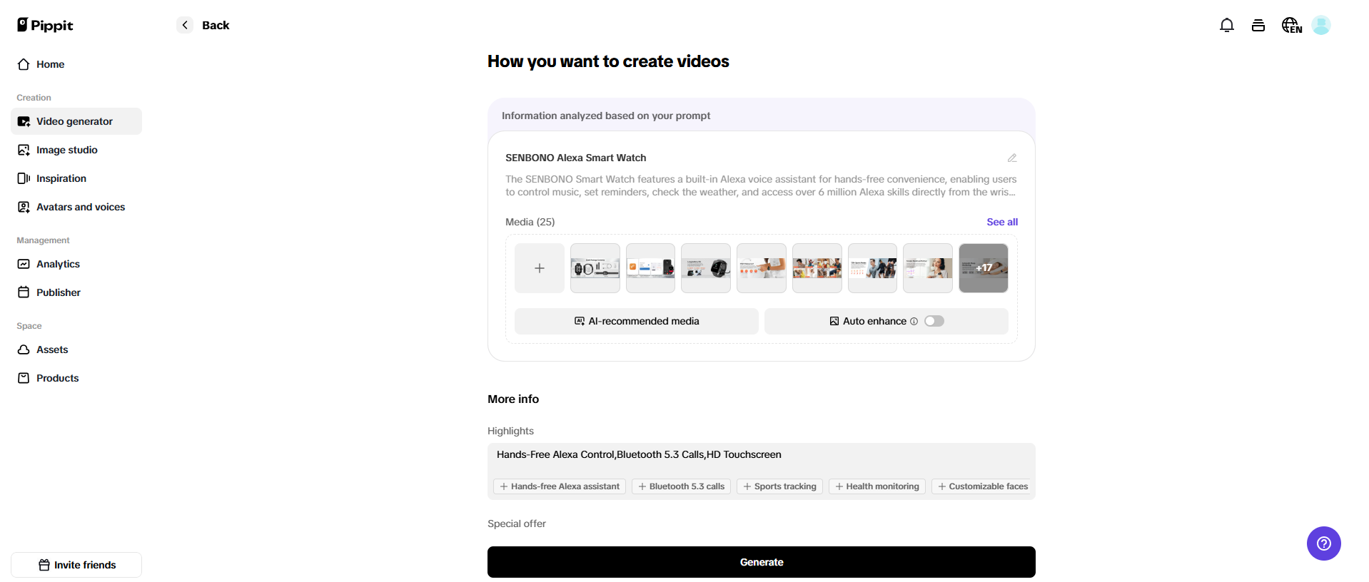 Personalize as configurações de vídeo