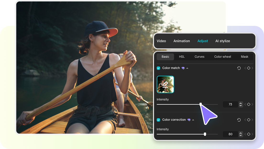 Customize your image after AI replaces objects with CapCut's advanced editing tools