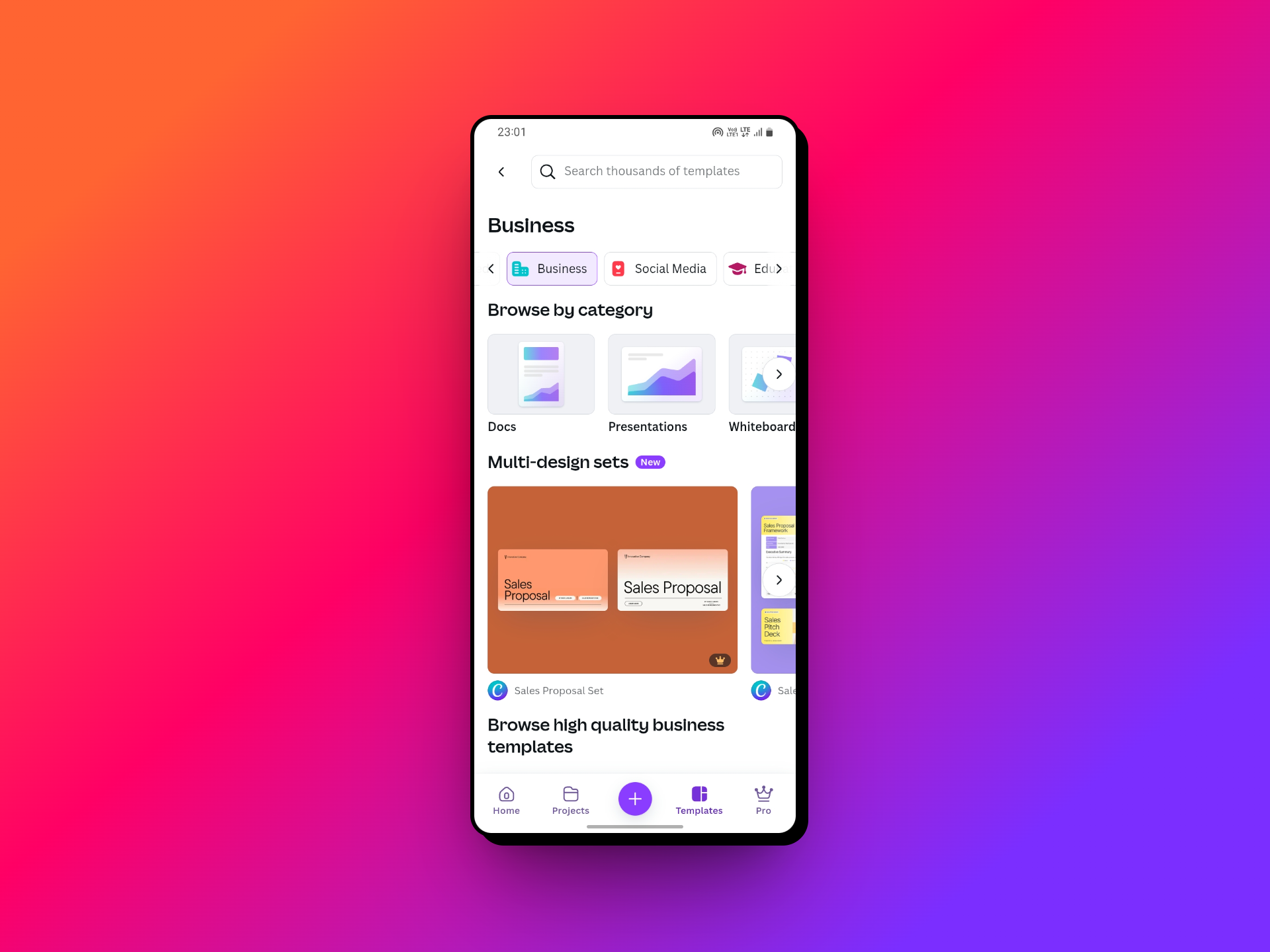 Canva templates for business purposes
