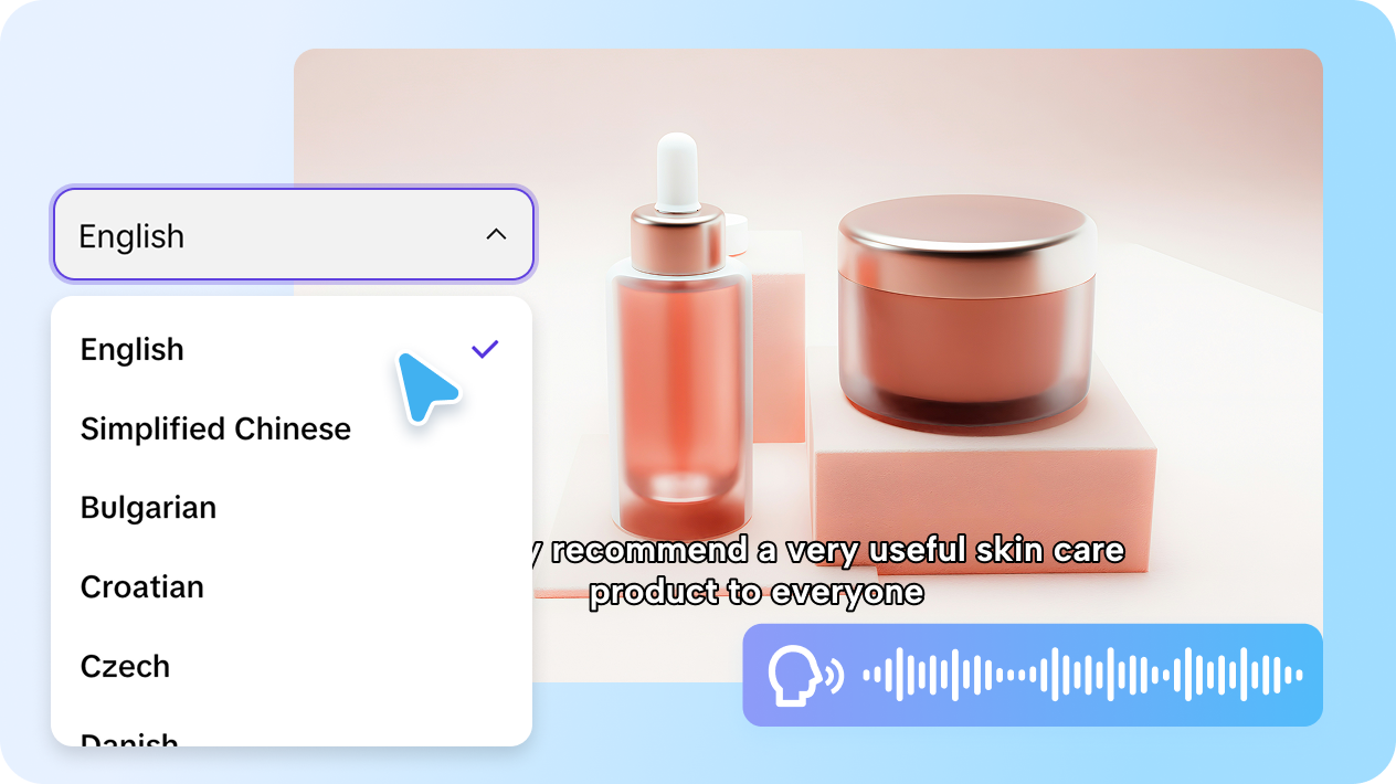Voz personalizada para uma dublagem única