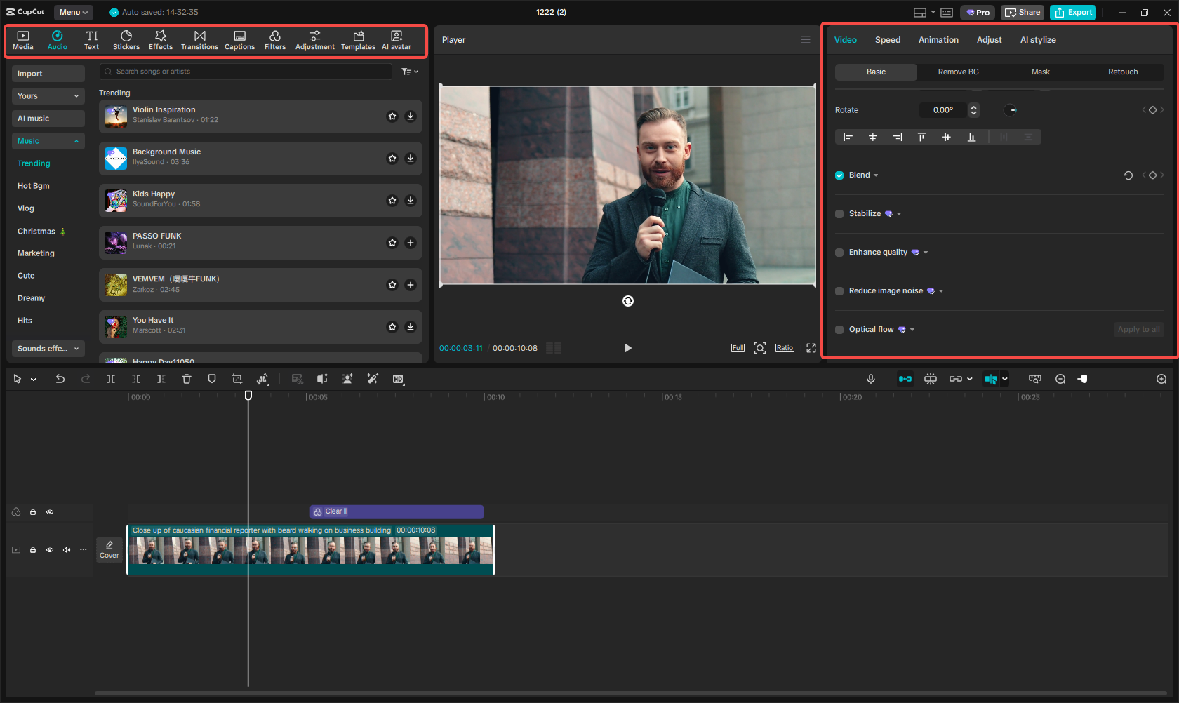 Edit the video with rich features