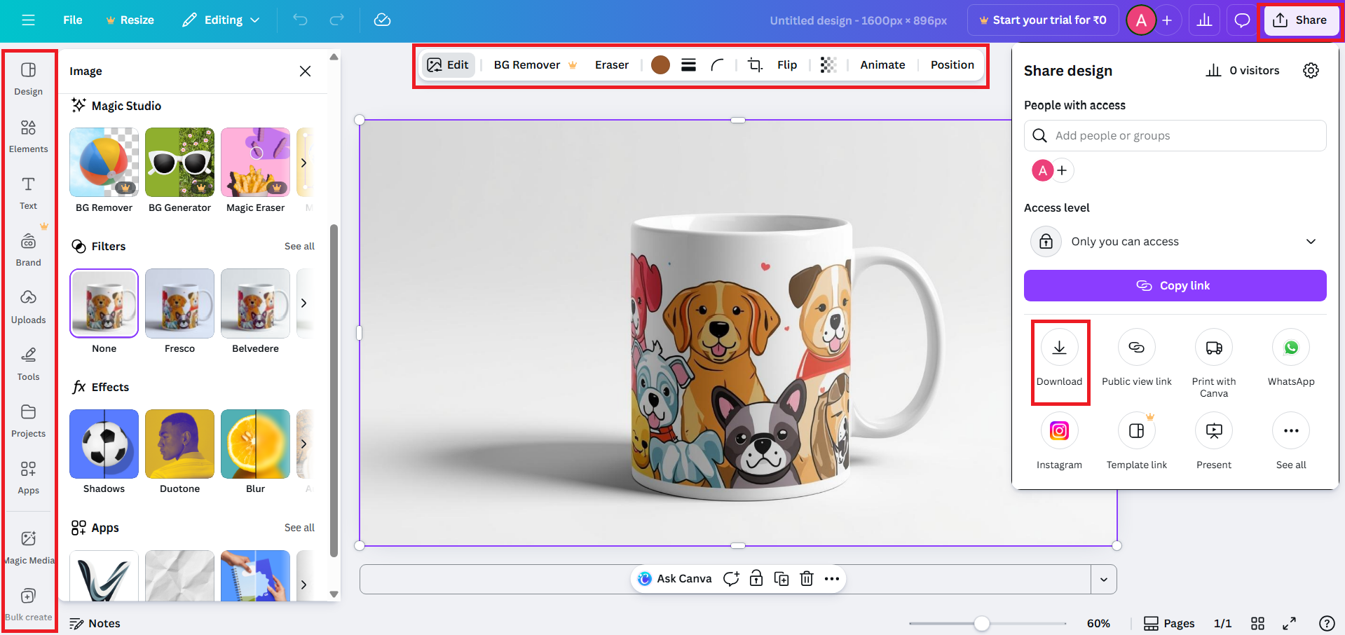 Customize your pattern and download