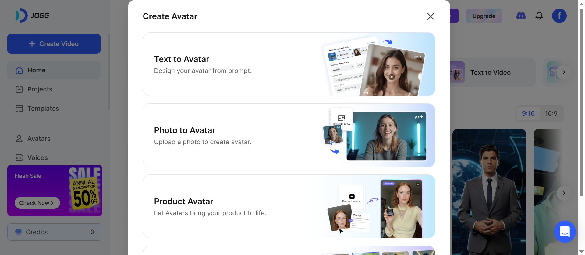 Click Text to Avatar