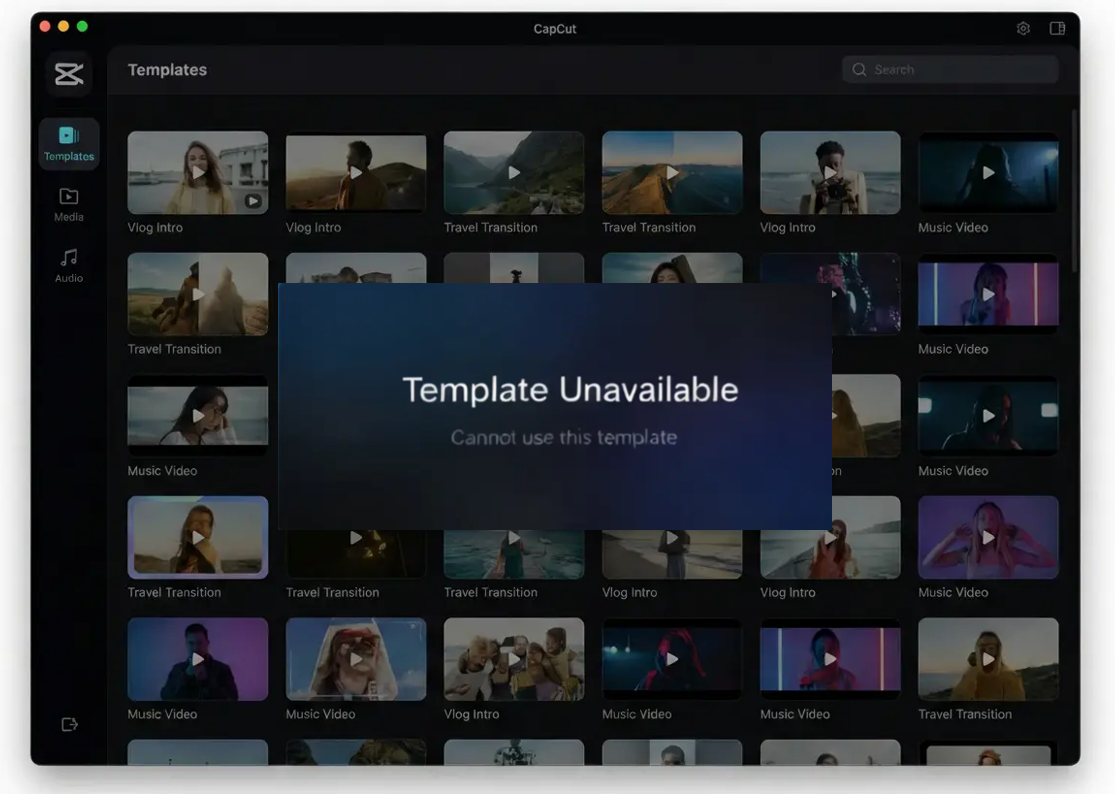 template unavailable