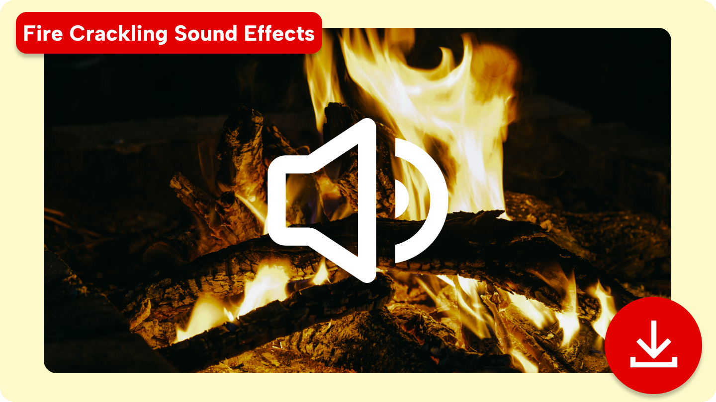 Effet sonore de crépitement du feu