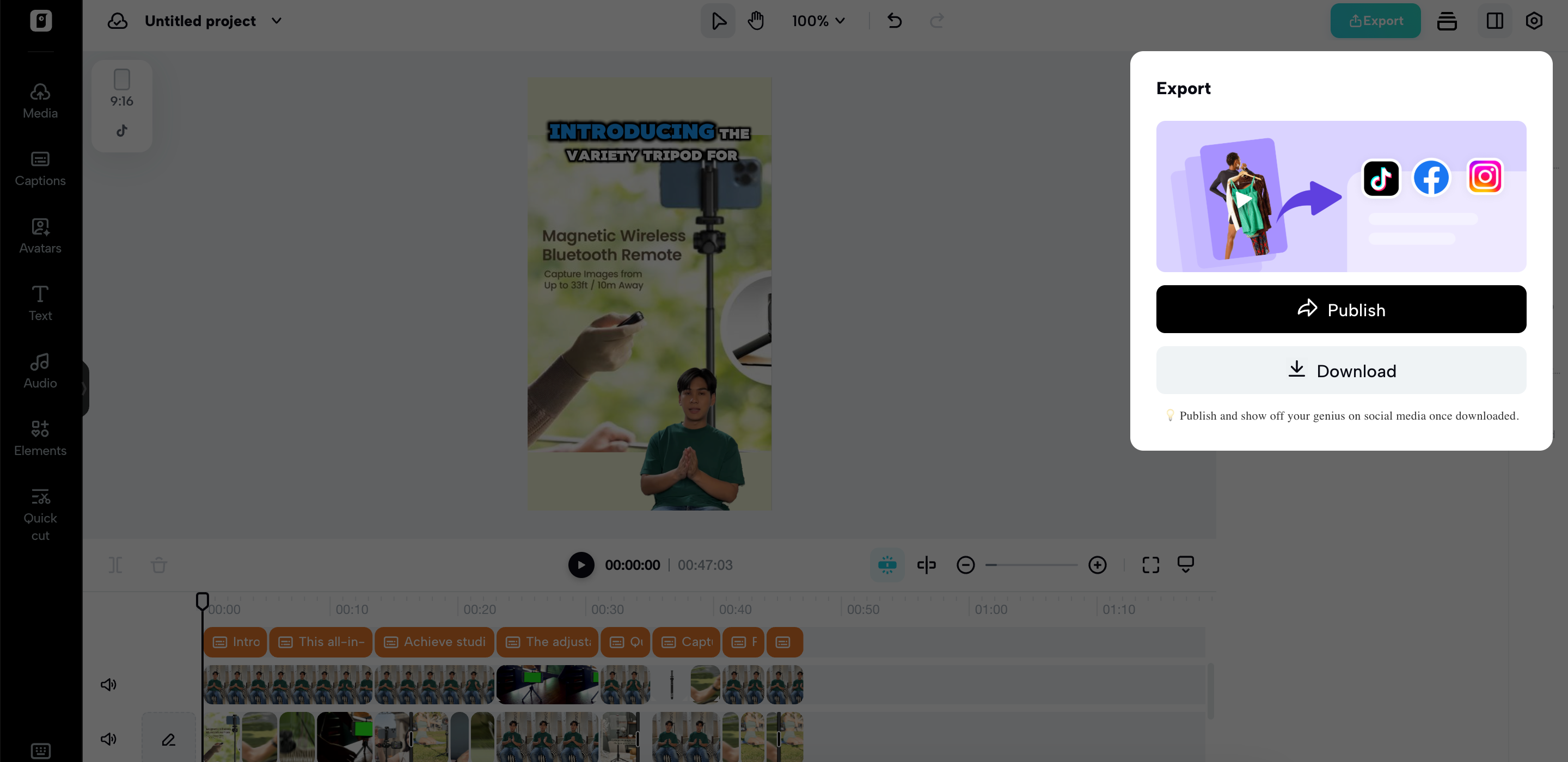 Exportálás és megosztás