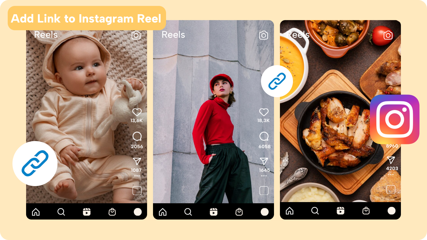 how to add link to instagram reel