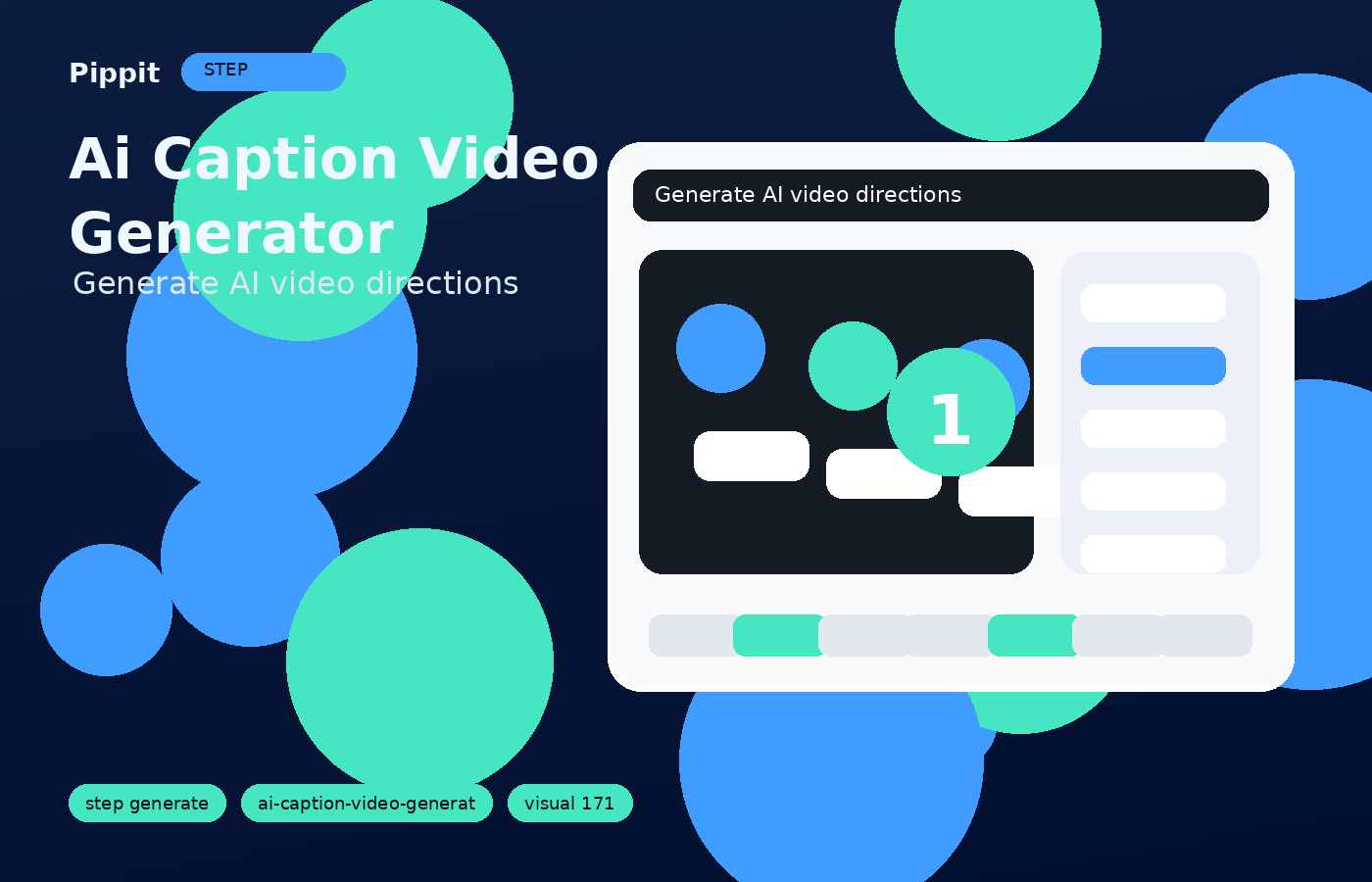 ai caption video generator generation workflow in Pippit