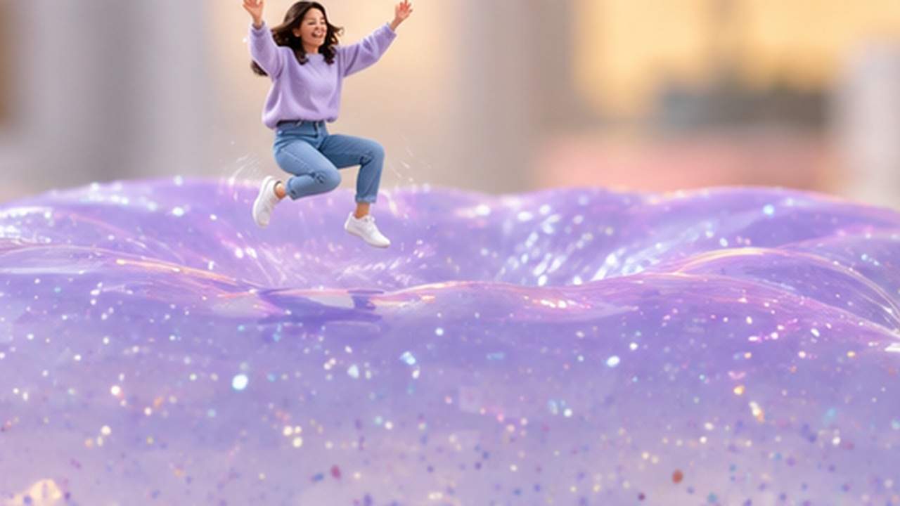 Gel Pad Bounce example for AI Mini Stress-Relief Person Effect